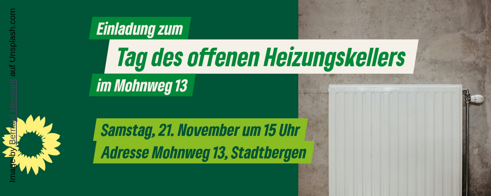 Tag des offenen Heizungskellers 2026 Einladung zum Tag des offnene Heizungskellers am 21.11.2026 15 Uhr Mohnweg 13 in Stadtbergen